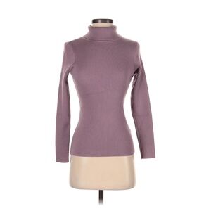 Zesica Turtleneck Sweater Purple Women's Size Small